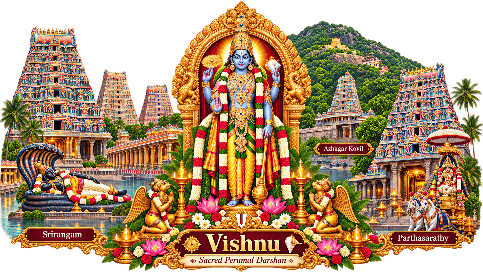 Sacred Perumal Darshan